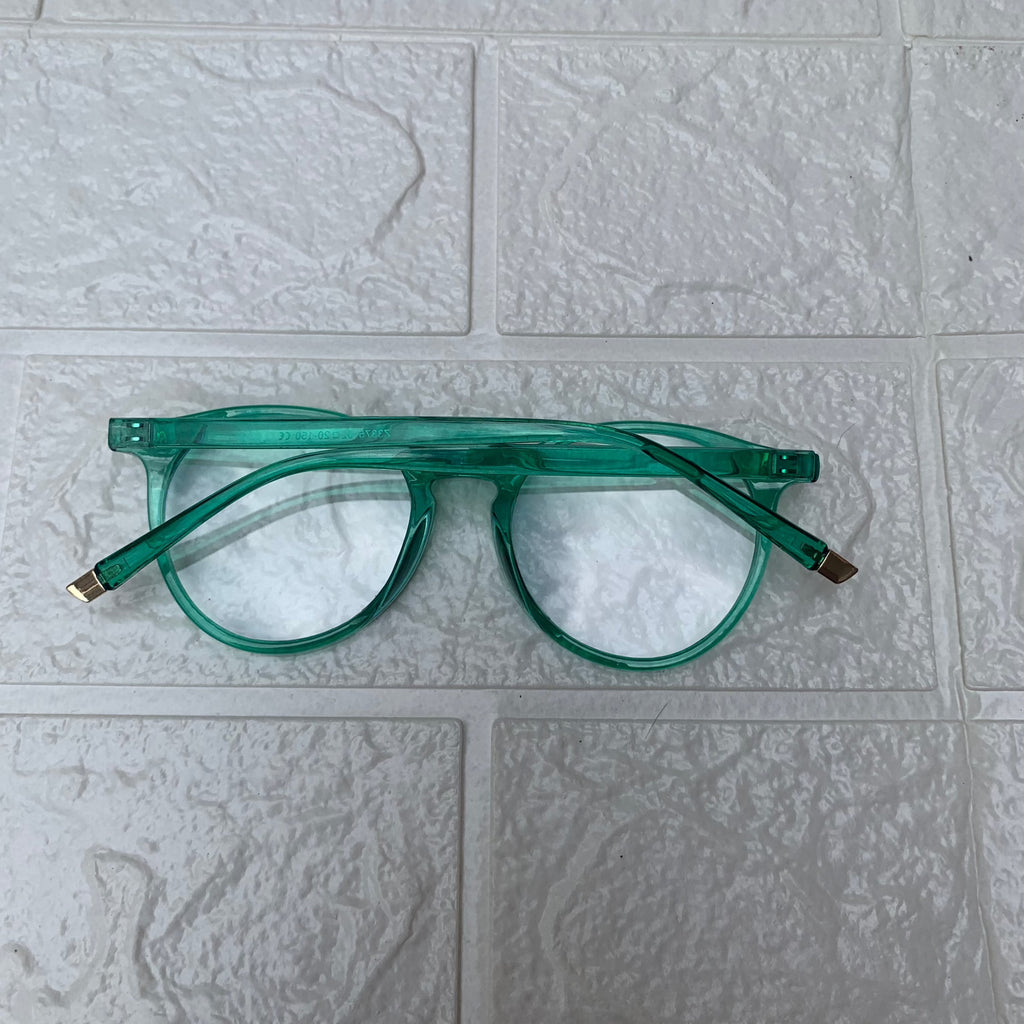 Lentes Semiredondos Acrilicos Verdes