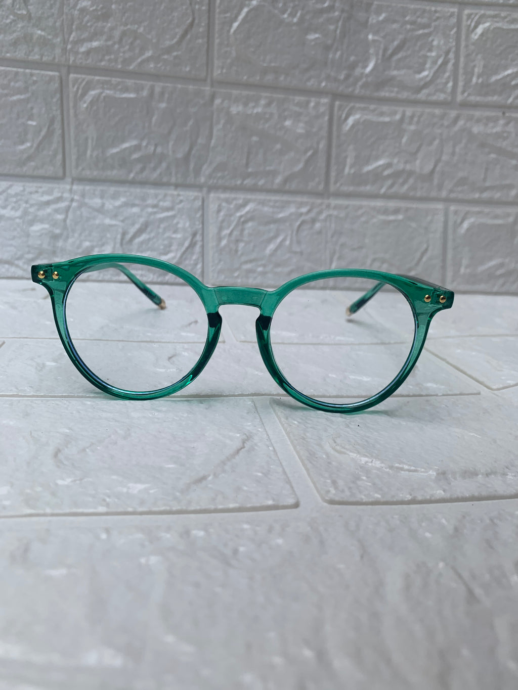 Lentes Semiredondos Acrilicos Verdes