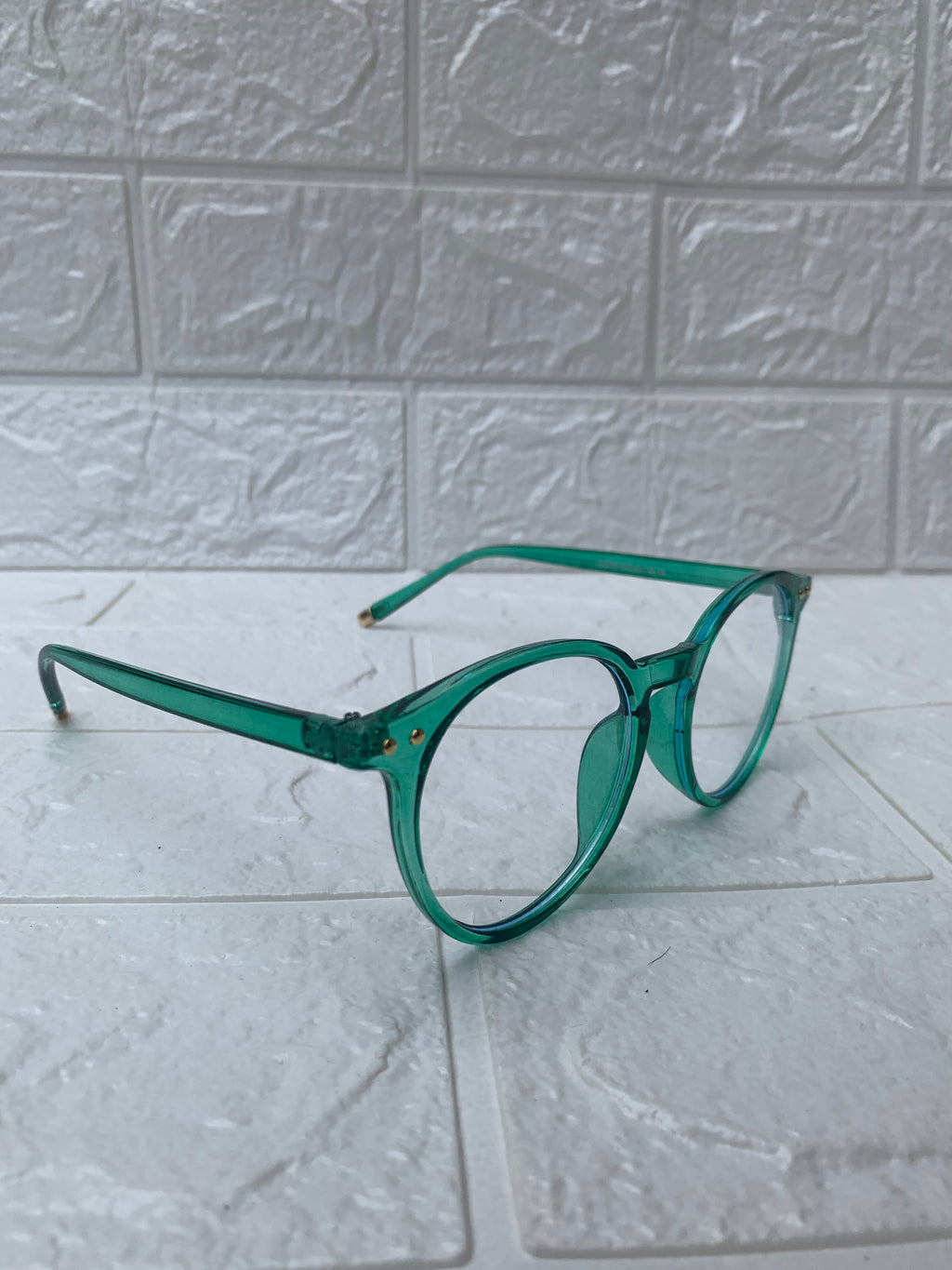 Lentes Semiredondos Acrilicos Verdes