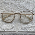 Lentes Semiredondos Clear y Gold