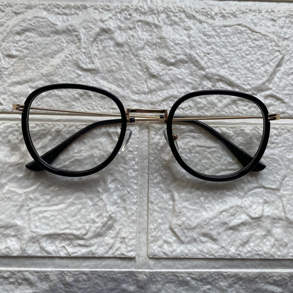 Lentes Semiredondo Black and Gold