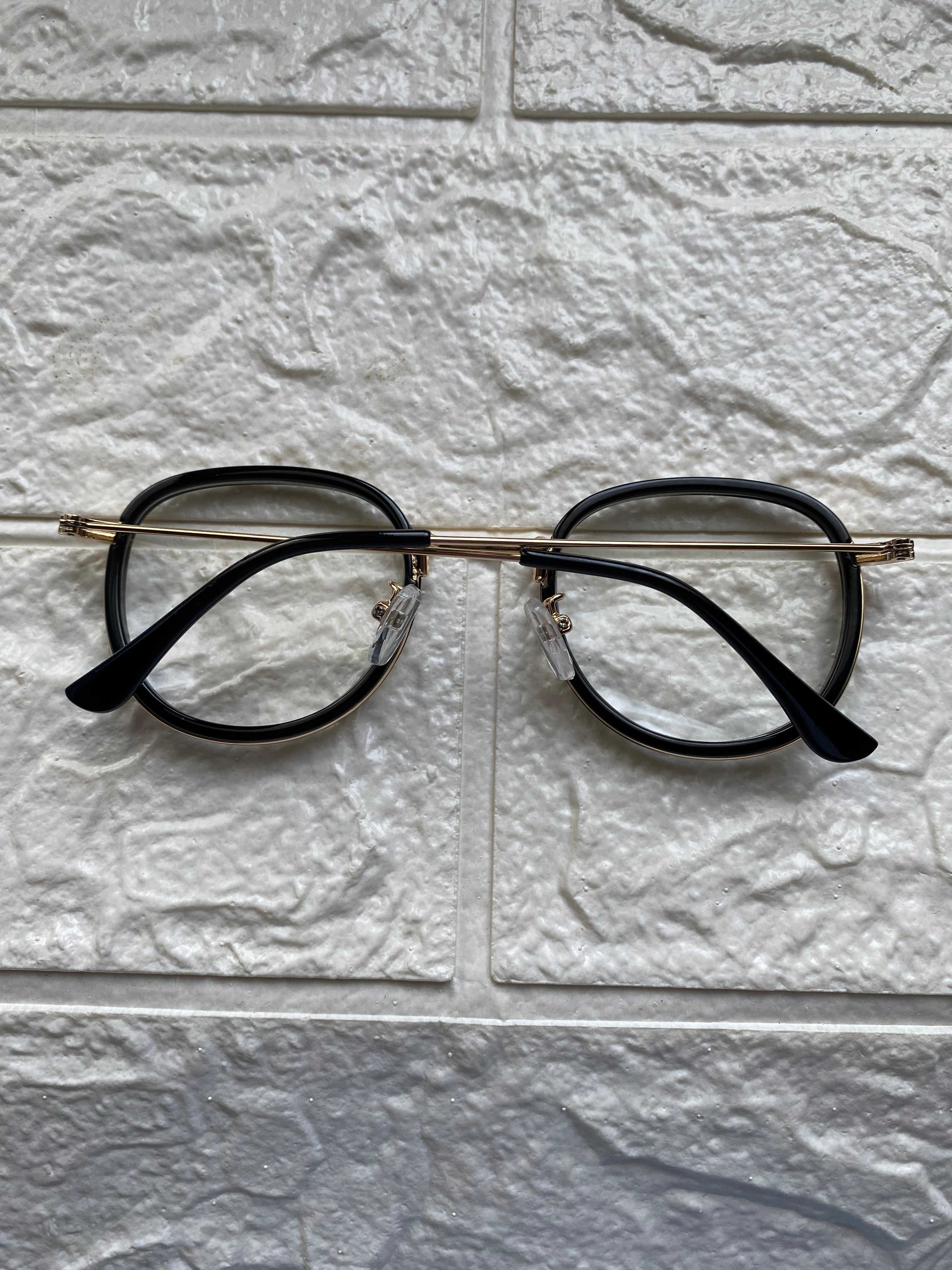 Lentes Semiredondo Black and Gold