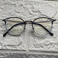 Lentes Cat Eye Silver y Negro de Metal