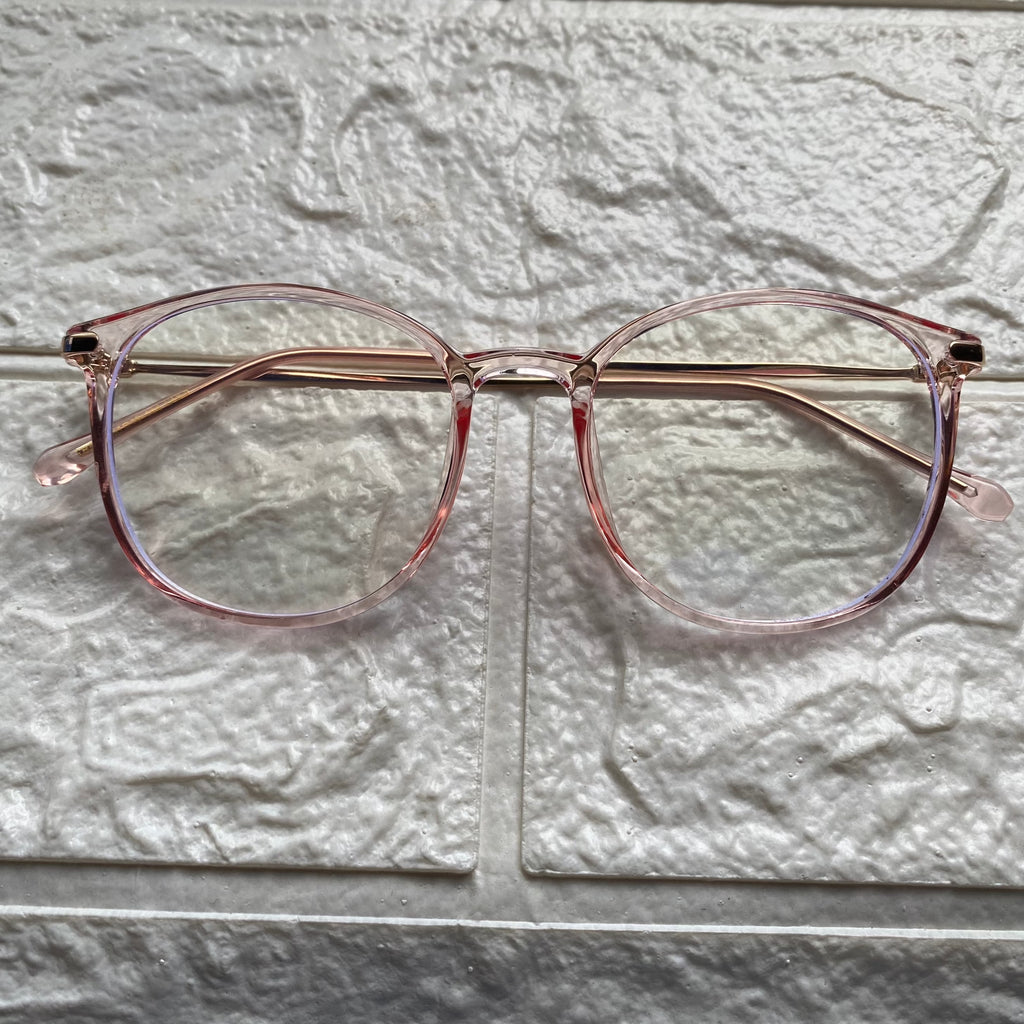 Lentes Semiredondos Pink y Gold