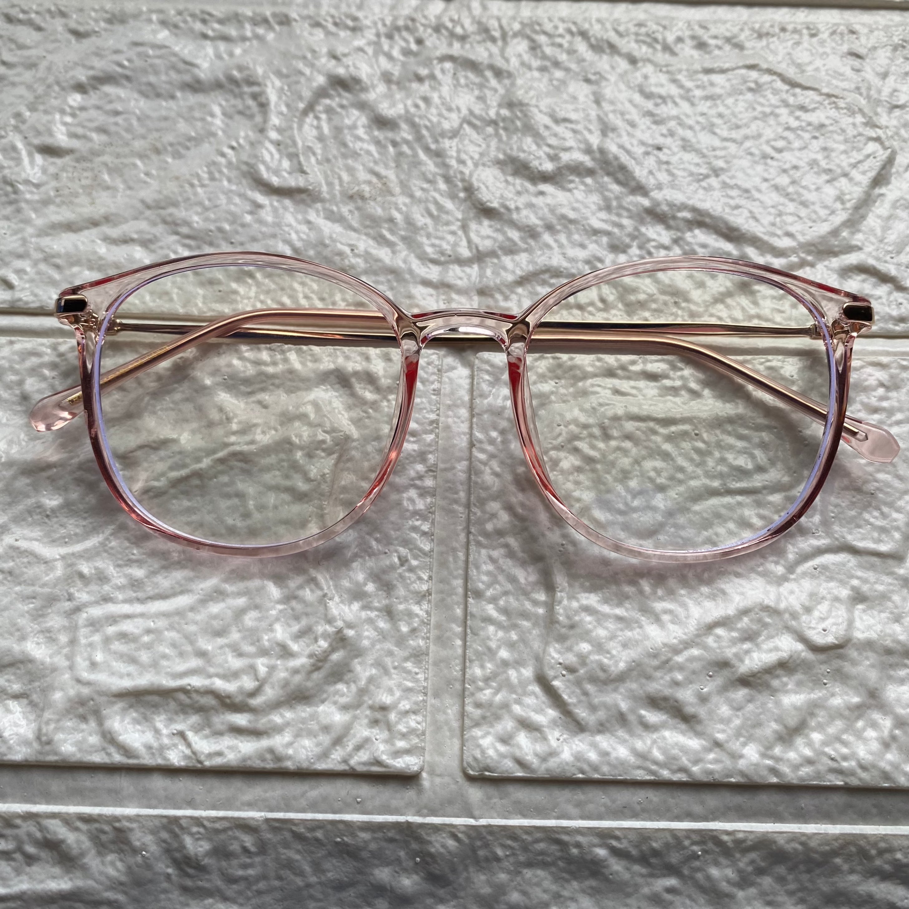 Lentes Semiredondos Pink y Gold