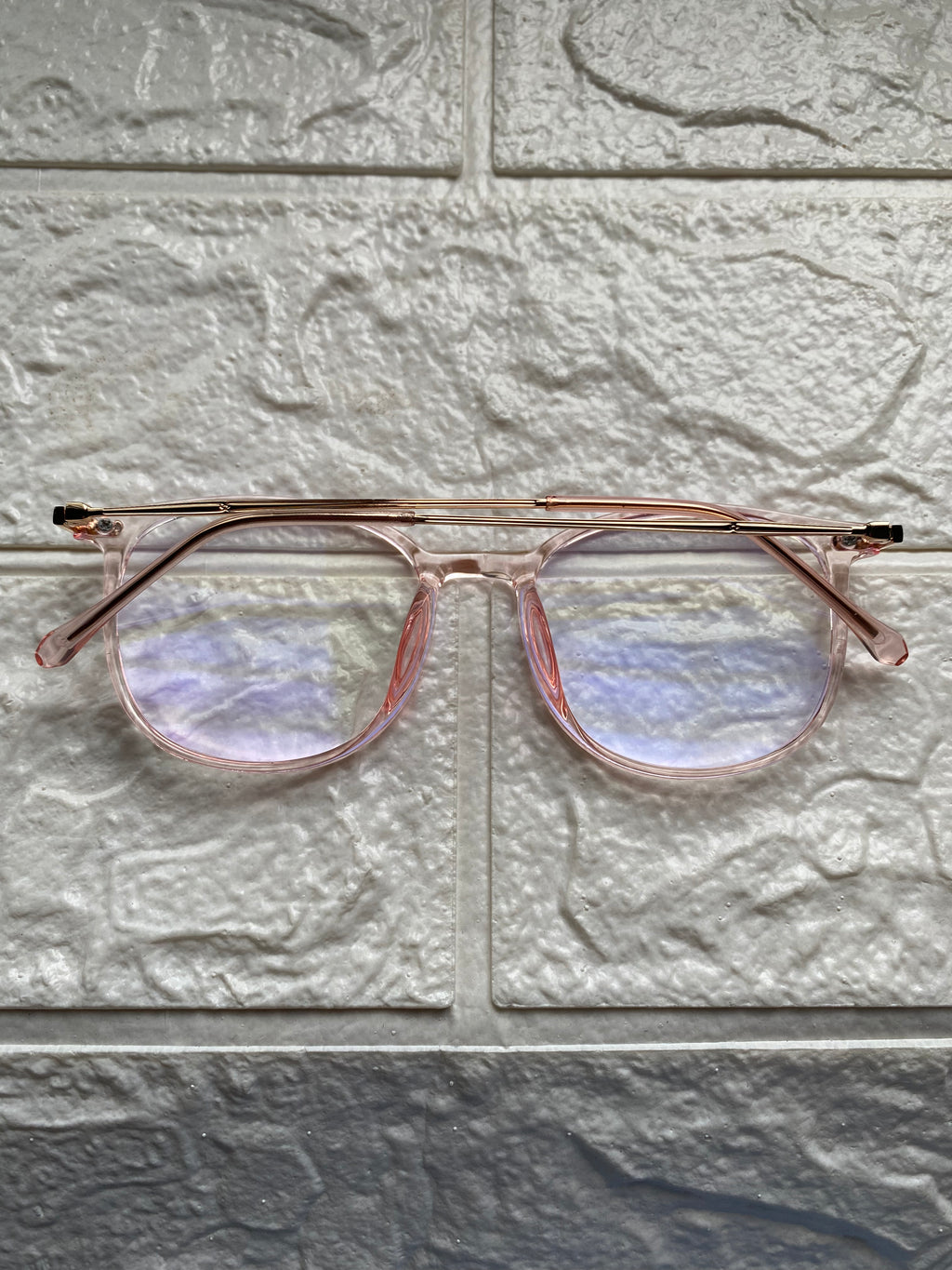Lentes Semiredondos Pink y Gold