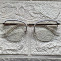 Lentes Cat Eye Mitad Vidrio Blanco