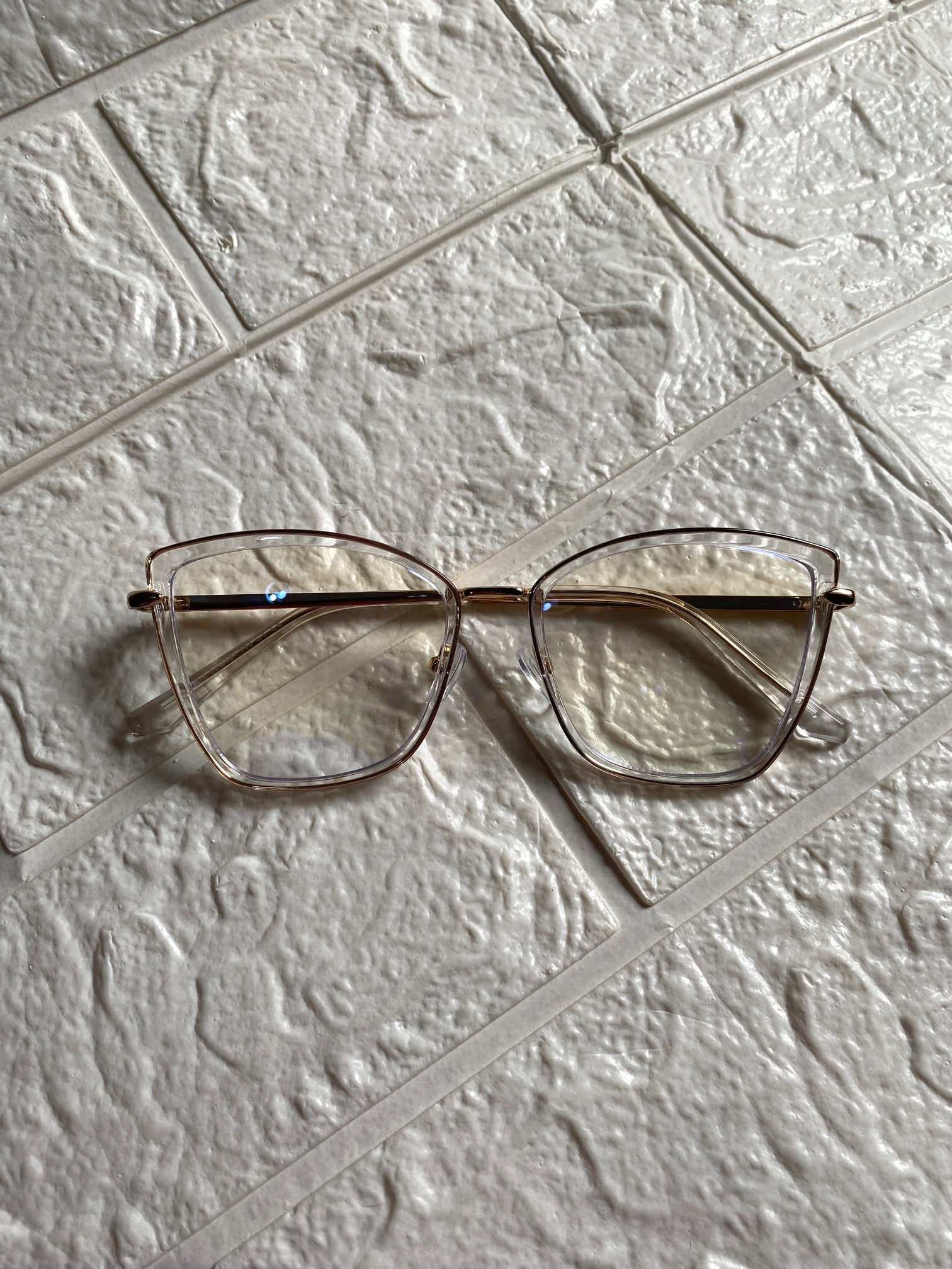 Lentes New Clear con Gold