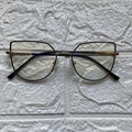 Lentes Cat Eye Gold con Frame Negro Fancy