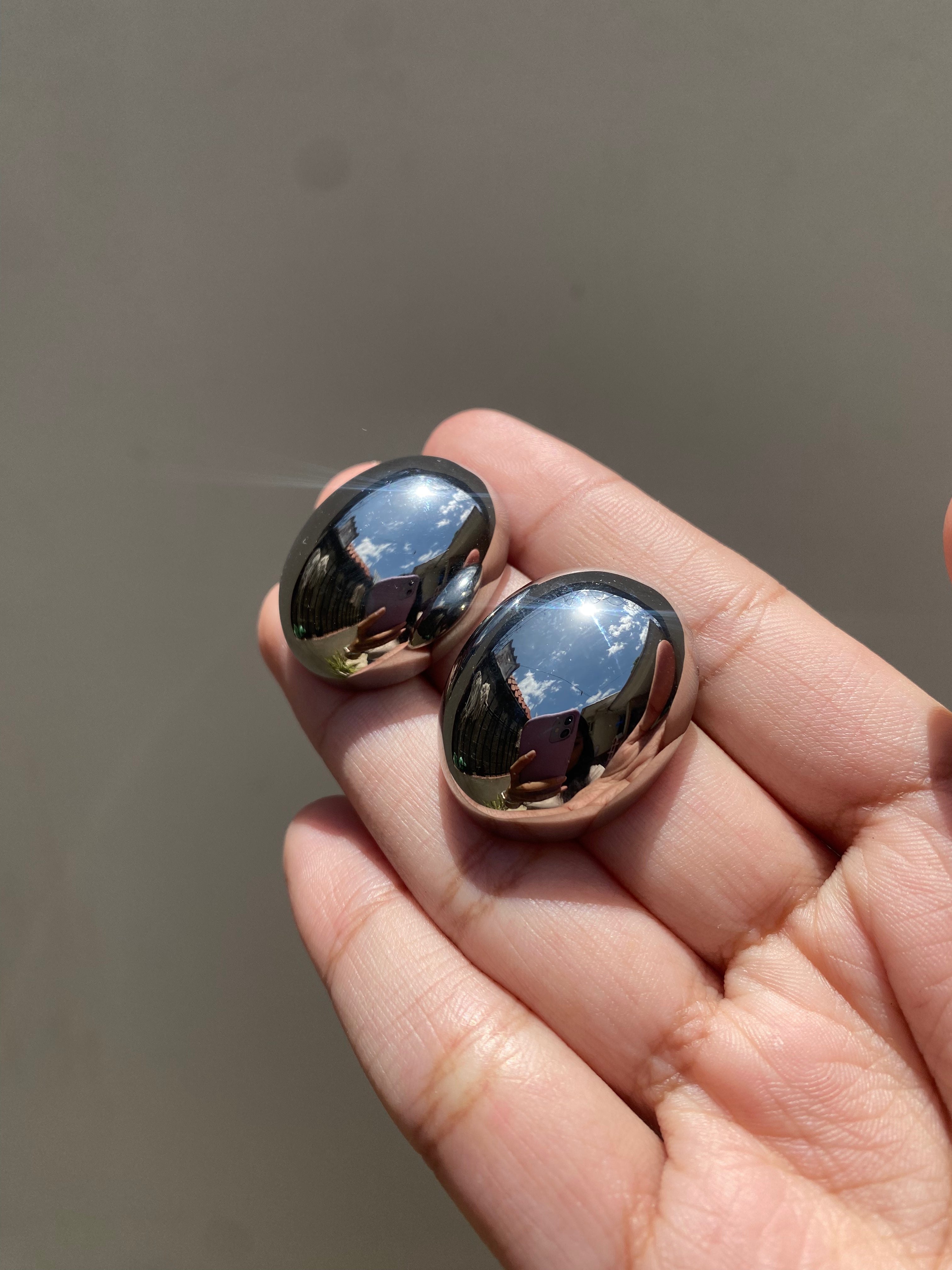 Studs Chunky Silver