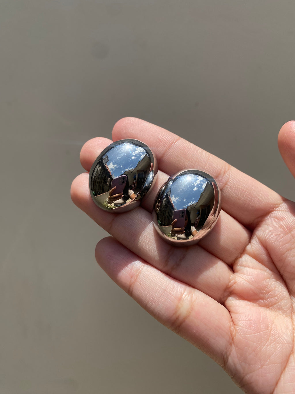 Studs Chunky Silver