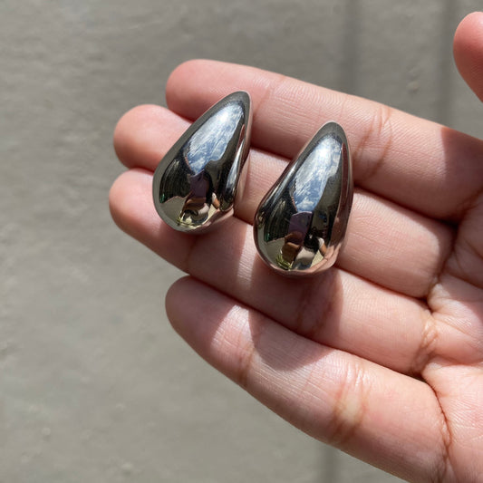 Gotas Large Silver