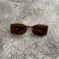Lentes Miu Miu Vintage Pequeño Cafe con Leopardo