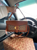 Cartera Coach Rectangular Cafe Caramelo
