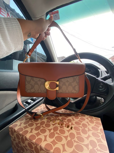 Cartera Coach Rectangular Cafe Caramelo