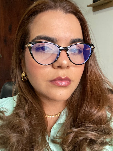 Lentes Cat Eye Negro Corte Diamante