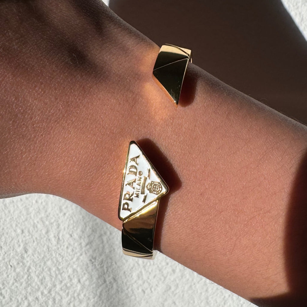 Bangle Prada Gold/Blanco