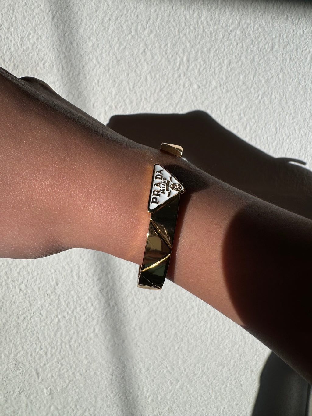 Bangle Prada Gold/Blanco