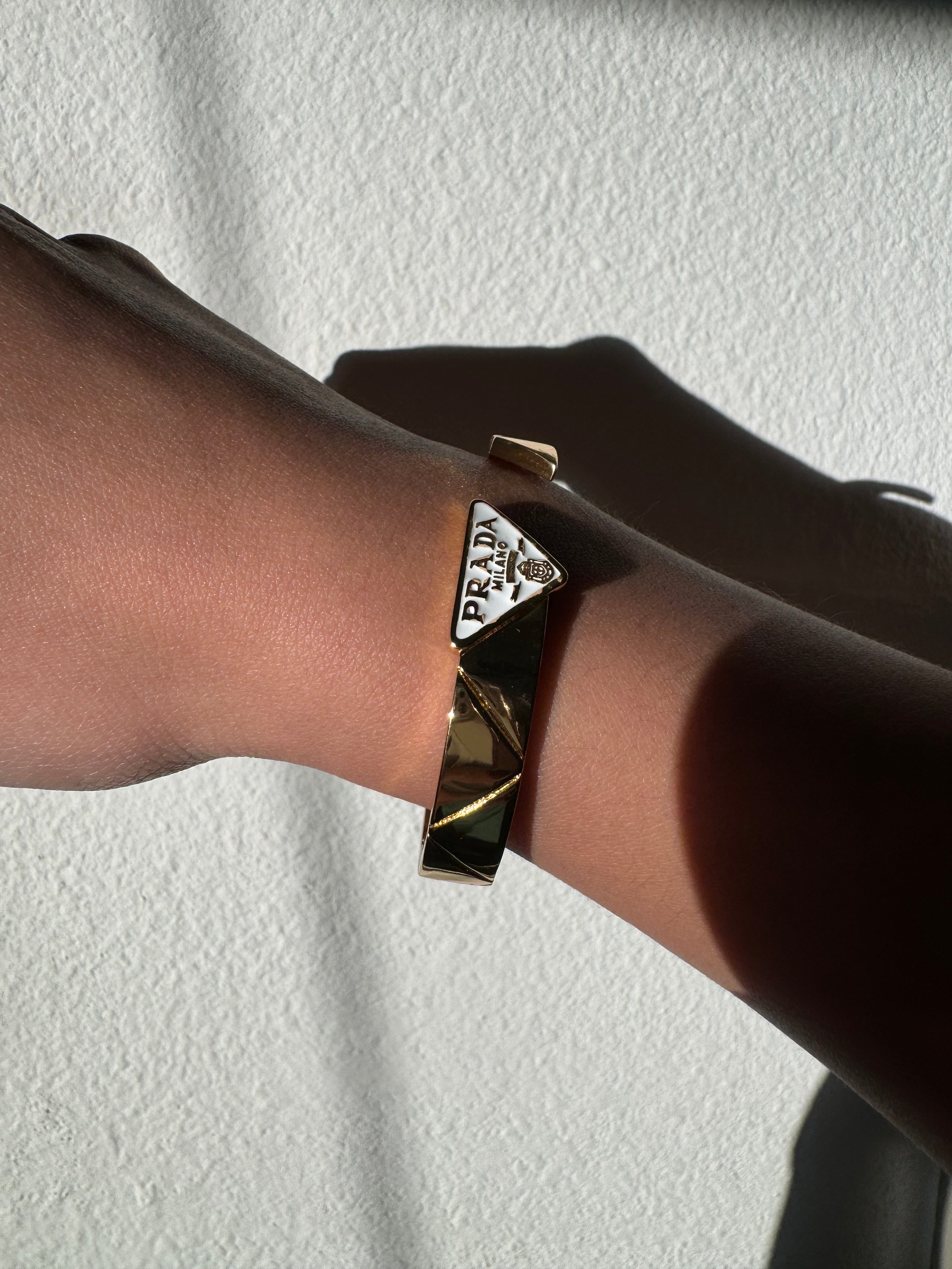 Bangle Prada Gold/Blanco