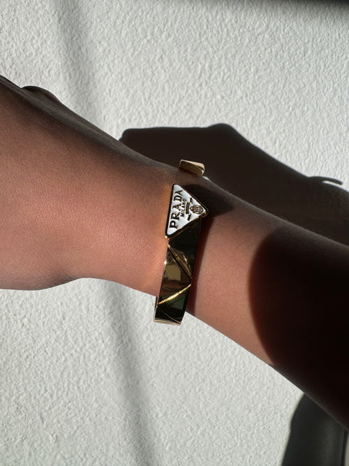 Bangle Prada Gold/Blanco