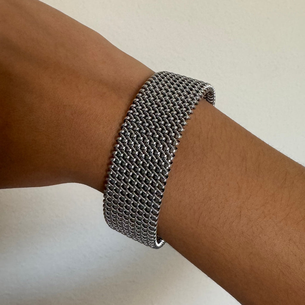 Brazalete Metalico Silver