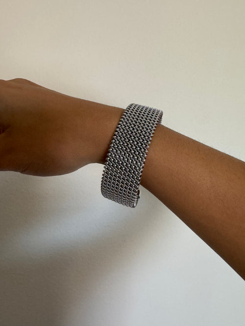 Brazalete Metalico Silver