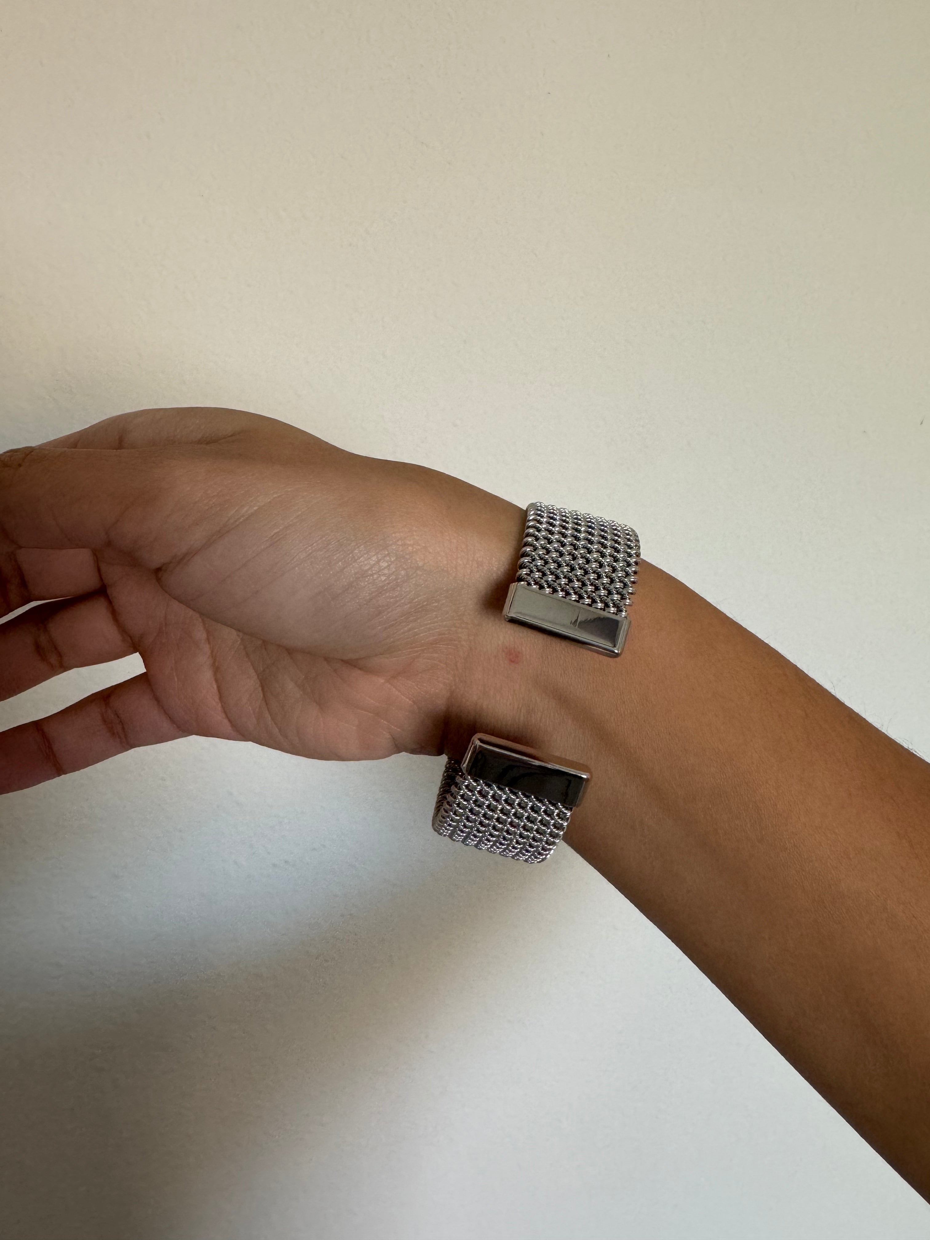 Brazalete Metalico Silver