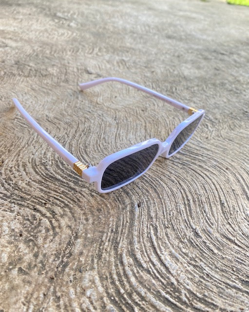 Lentes Miu Miu Rectangulares Blancos