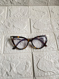 Lentes Cat Eye Leopardo Esquinas de Metal Gold
