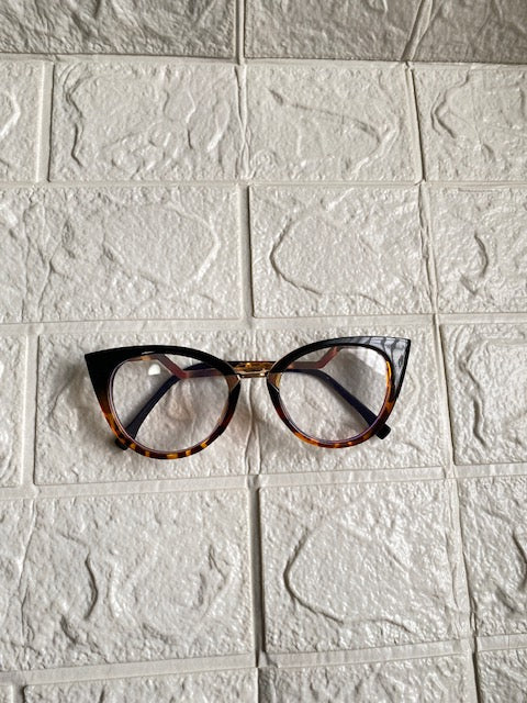 Lentes Cat Eye Negro y Leopardo Espectacular