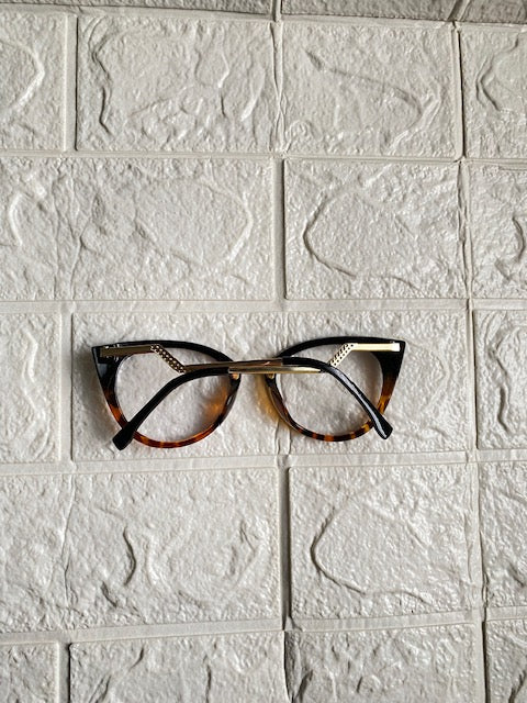 Lentes Cat Eye Negro y Leopardo Espectacular