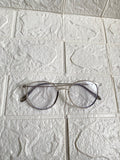 Lentes Semiredondos Gris con Silver