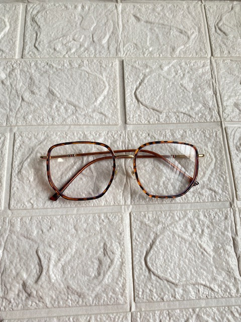 Lentes Semicuadrado Leopardo & Gold