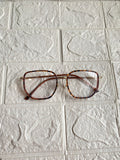 Lentes Semicuadrado Leopardo & Gold