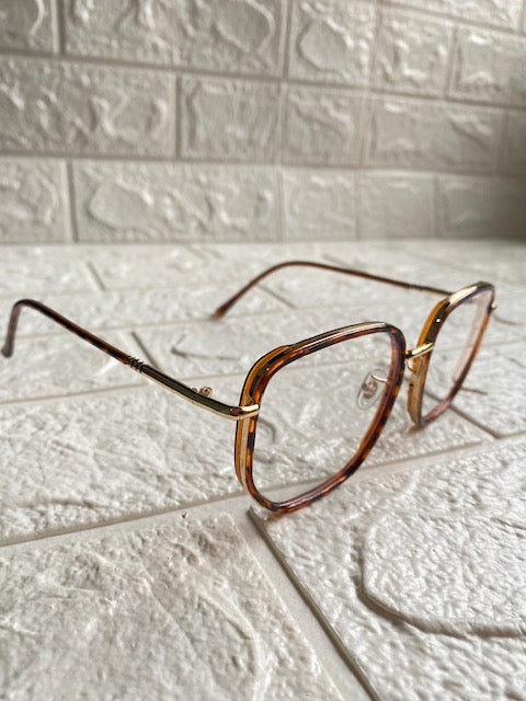 Lentes Semicuadrado Leopardo & Gold