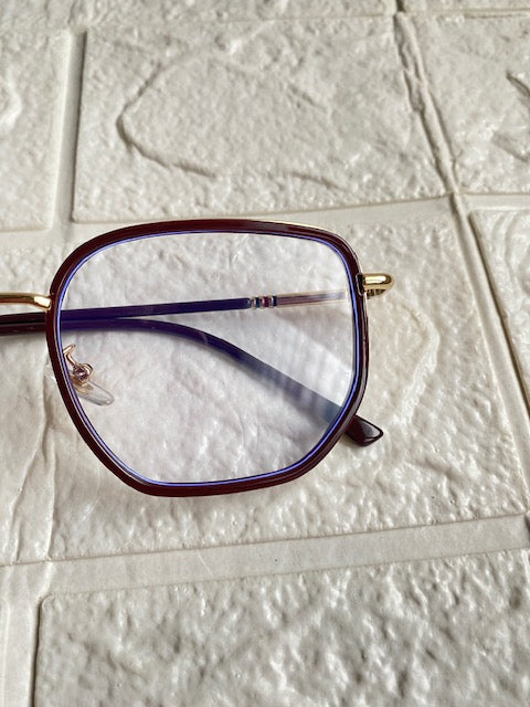 Lentes Semicuadrado Ocre & Gold