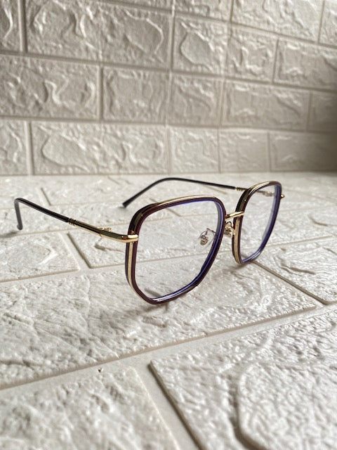 Lentes Semicuadrado Ocre & Gold