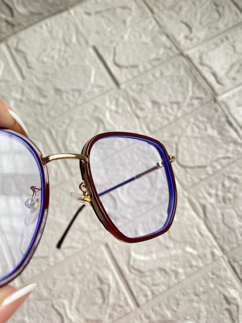 Lentes Semicuadrado Ocre & Gold