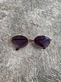 Lentes Tipo Miu Miu Ovalados Morado & Gold