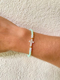 Pulserita Menta con Cruz Blanca
