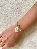 Pulsera Dorada Concha de Mar Tornasol