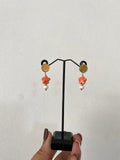 Studs Flores Naranjas