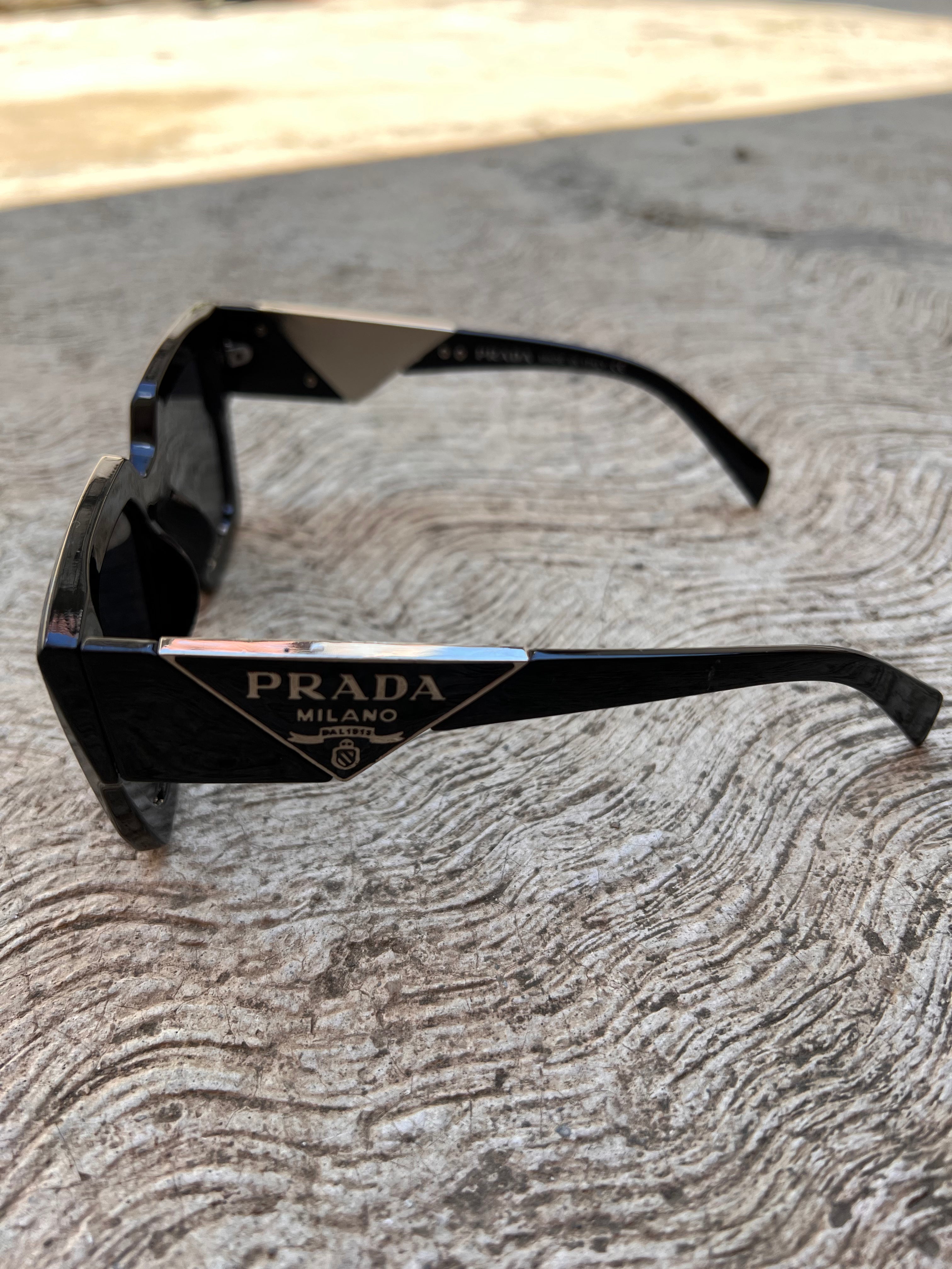Lentes Prada XL Black & Silver