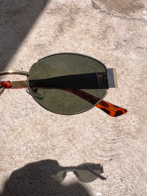 Lentes tipo Celine Verde Militar
