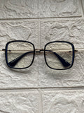 Lentes Black and Gold Square