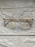 Lentes Semiredondos Clear & Gold Clasicos