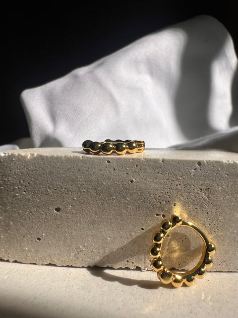 Mini Hoops Gold Bobas Plane 8mm