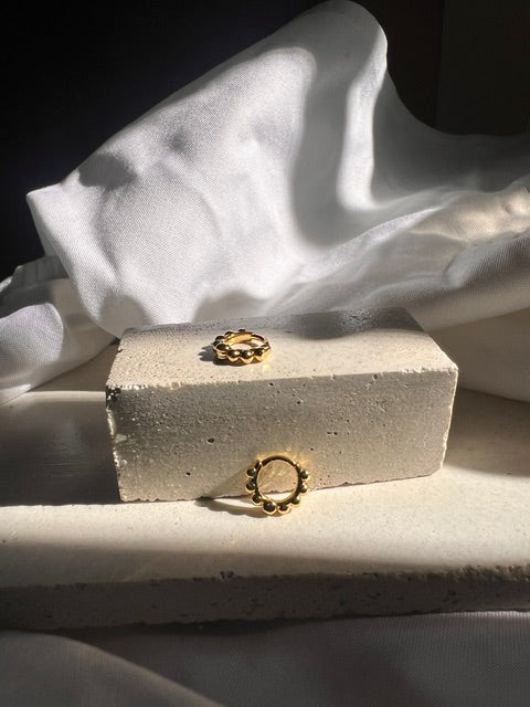 Mini Hoops Gold Bobas Plane 8mm