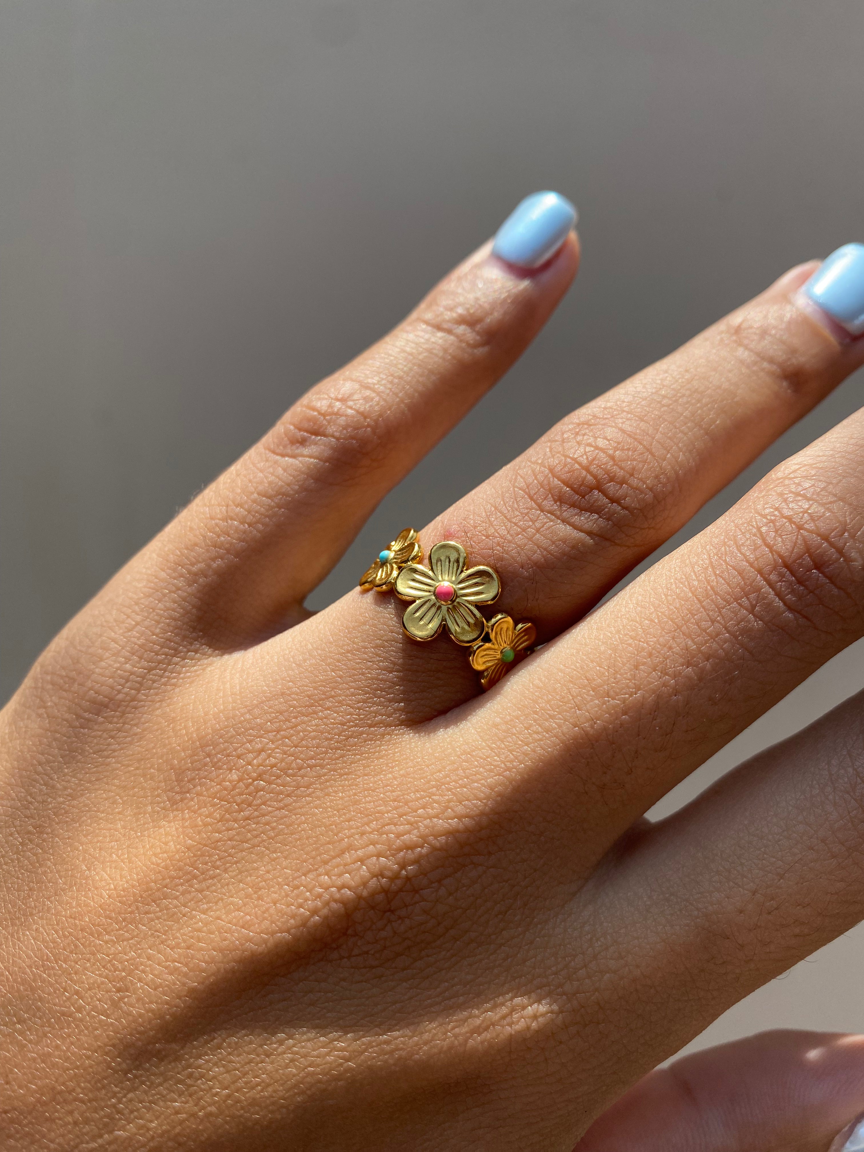 Anillo Golden Petals