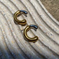 Semi Hoops Gold & Silver